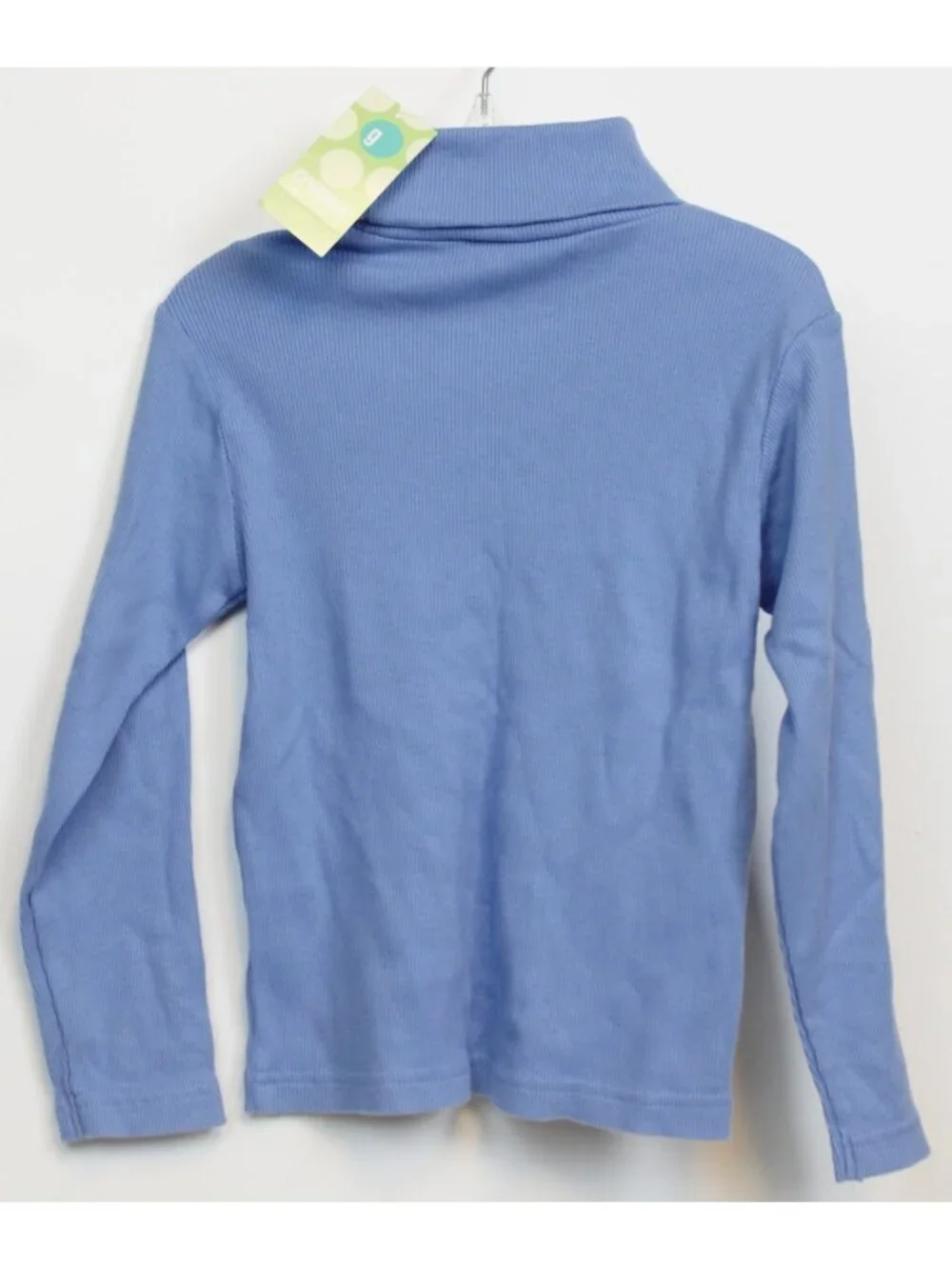 2003 Gymboree Flower Blossom Periwinkle Turtleneck Shirt Tee sz 5 Ribbed sz 5